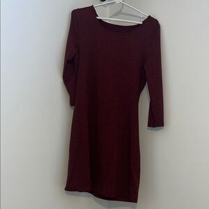 Patagonia 3/4 casual Burgundy Women's Dress Sz S